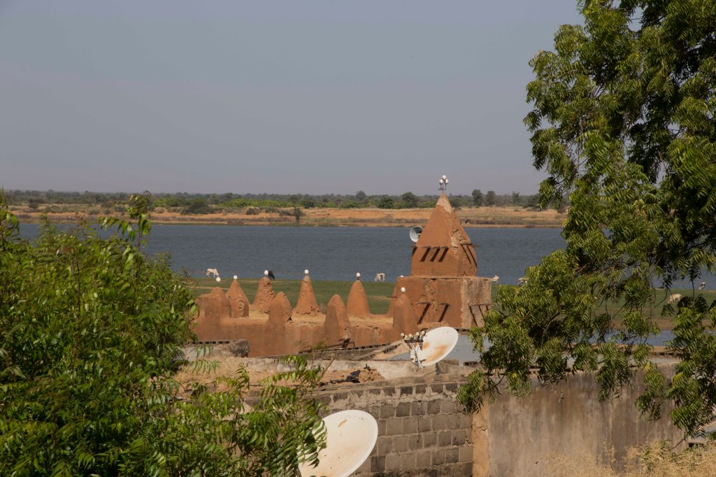 Mosque and Niger River - Segou Koro