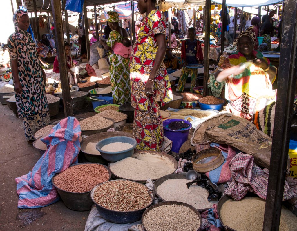 Pulses and grains in the market