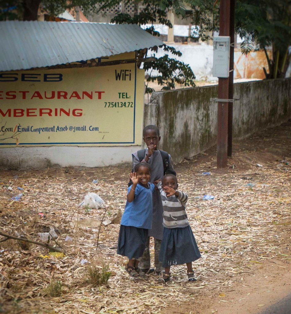 Pleased to meet you - friendly Senegalese kids