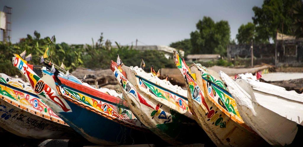 Fishing boats at Cap Skirring