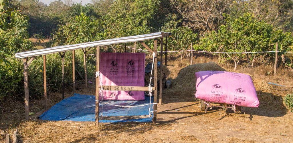 New mattresses - straw in woven plastic